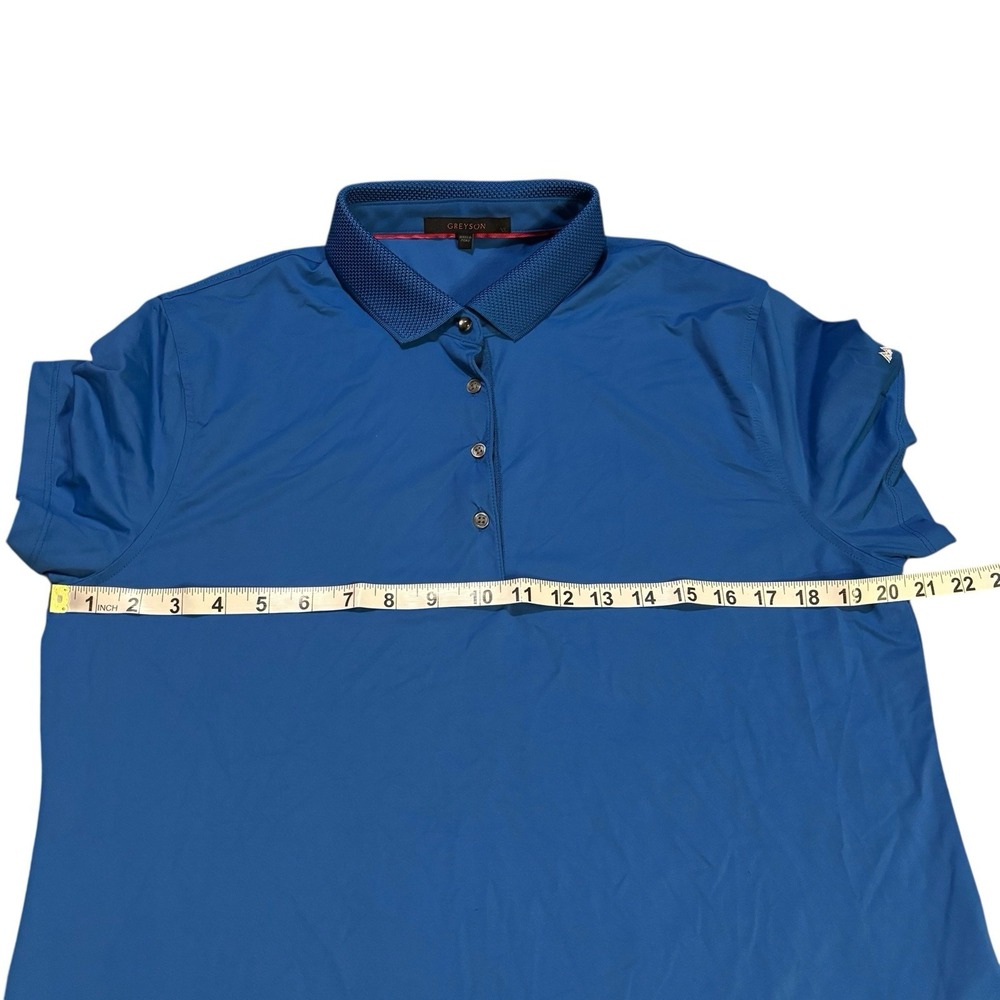 Greyson Polo Blue‎ Women's XL Embroidered Lightweight Stretch Performance - Picture 9 of 10